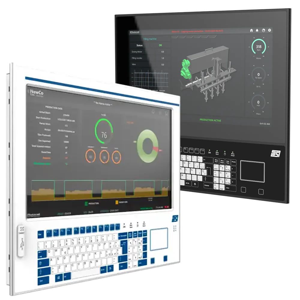 PC-Panel Workstation con teclado